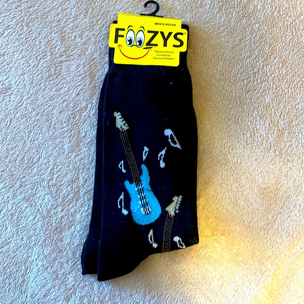 Foozy’s Men’s Collection. Black Rock n Roll Socks